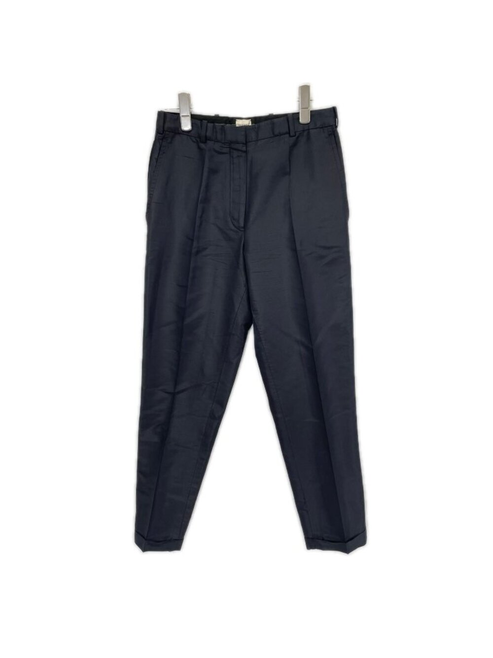 Hermes Gaultier Era Black Silk 100% Pants 34